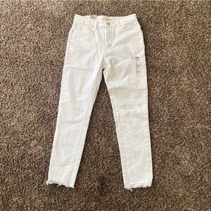Levi's White Skinny High-Rise Jeans